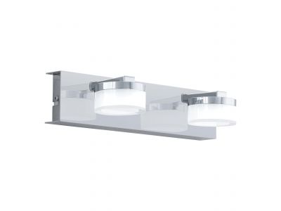 Applique murale métal argenté ROMENDO 1 LED INT 2X7,2W