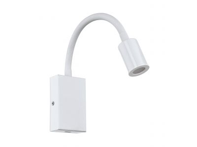 Applique de tete de lit métal blanc TAZZOLI LED INT 1X3,8W