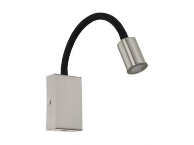 Applique de tete de lit métal argenté TAZZOLI LED INT 1X3,8W