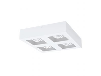 Plafonnier métal blanc FERREROS LED INT 4X6,3W