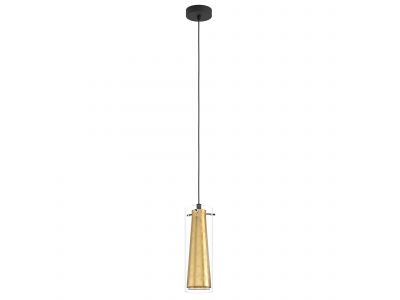 Suspension verre or PINTO GOLD E27 1X40W