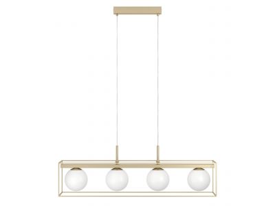 Suspension métal doré VALLASPRA E14 4X40W