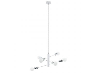 Suspension métal blanc GRADOLI E27 6X60W