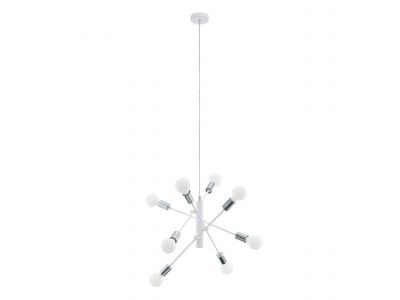 Suspension métal blanc GRADOLI E27 8X60W