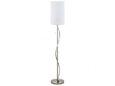 Lampadaire métal nickel mat ESPARTAL E27 1X60W