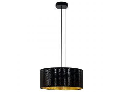 Suspension métal noir VARILLAS E27 3X40W