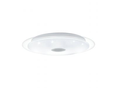 Plafonnier en plastique blanc LANCIANO 1 LED INT 18,8W