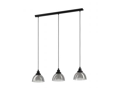 Suspension verre noir BELESER E27 3X60W