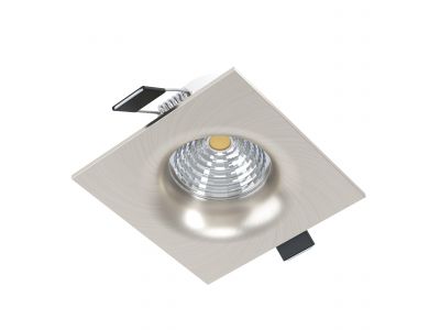 Spot à encastrer métal chrome SALICETO carré LED INT 1X6W