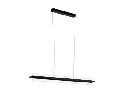 Suspension métal noir SPADAFORA LED INT 2X7,5W