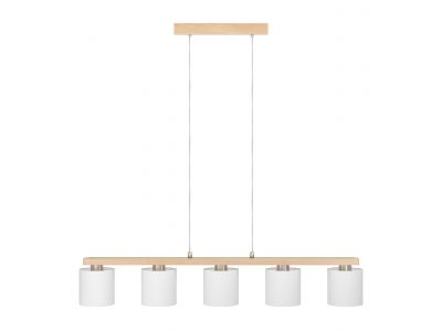 Suspension métal blanc CASTRALVO E27 5X28W