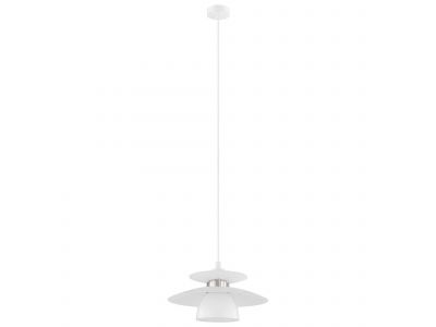 Suspension métal blanc BRENDA E27 1X40W