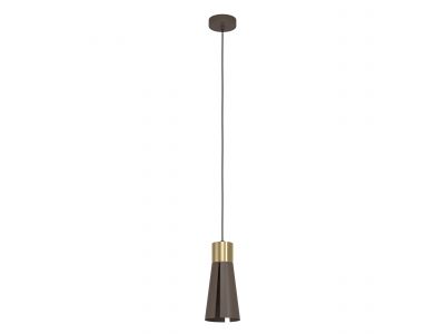 Suspension métal marron LOSALOMAS GU10 1X4,5W