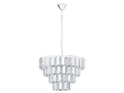 Suspension métal argenté ERSEKA E14 7X40W