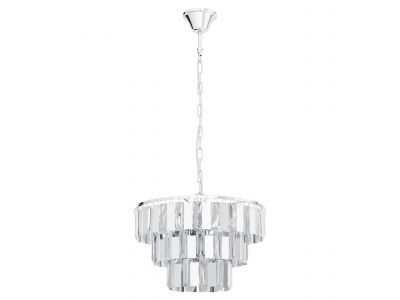 Suspension métal argenté ERSEKA E14 5X40W