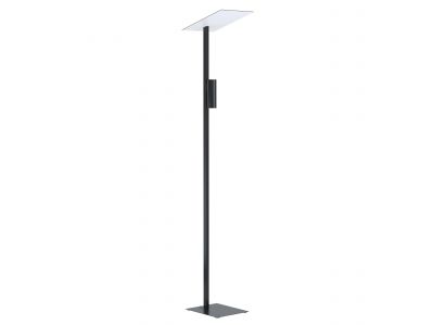 Lampadaire métal noir BUDENSEA GU10 2X4,5W