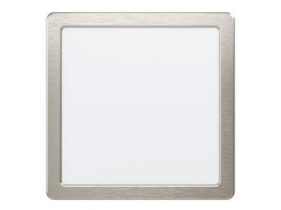 Spot à encastrer plastique argenté FUEVA 5 21,6X22CM 3000K LED INT 1X17W