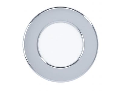 Spot à encastrer plastique chrome FUEVA 5 D8,6CM LED INT 1X2,7W