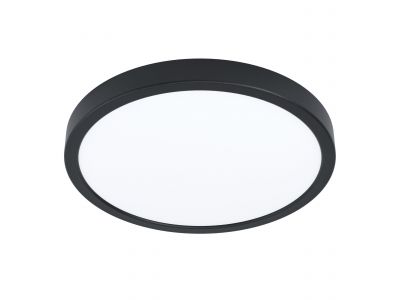 Plafonnier plastique noir FUEVA 5 D28,5CM rond LED INT 1X20,5W