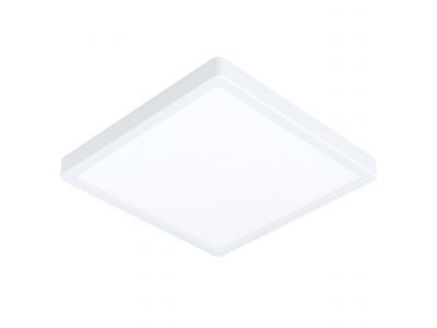 Plafonnier plastique blanc FUEVA 5 carré 28,5X29CM LED INT 1X20,5W