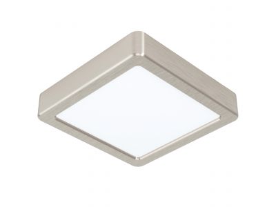 Plafonnier plastique argenté FUEVA 5 16X16CM LED INT 1X11W