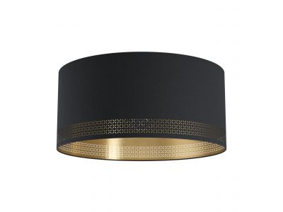 Plafonnier tissu noir ESTEPERRA E27 1X40W