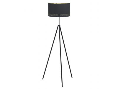 Lampadaire tissu noir ESTEPERRA E27 1X40W