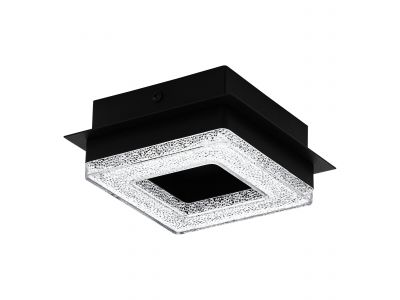 Plafonnier métal noir FRADELO 1 LED INT 1X3,2W