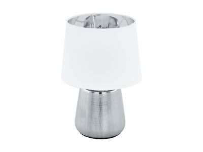 Lampe de table métal argenté MANALBA 1 E14 1X40W