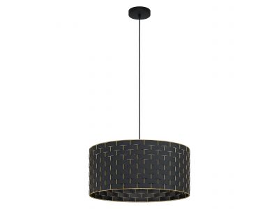 Suspension métal noir MARASALES D55CM E27 1X40W