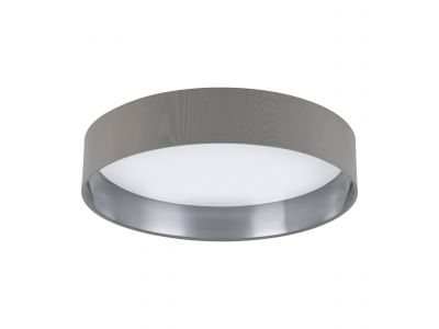 Plafonnier plastique gris MASERLO 2 LED INT 3X20W