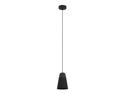 Suspension métal noir CANTERRAS E27 1X40W