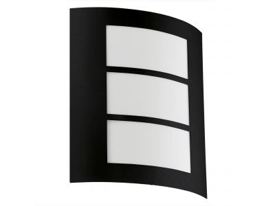 Applique extérieure métal noir CITY 3 E27 1X40W