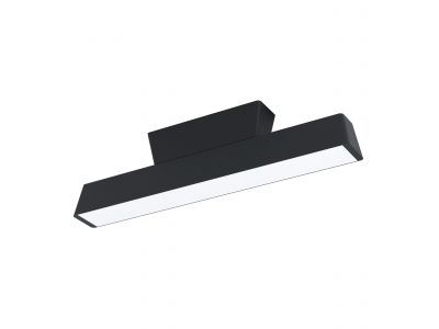 Plafonnier métal noir SIMOLARIS-Z LED INT 4X16W