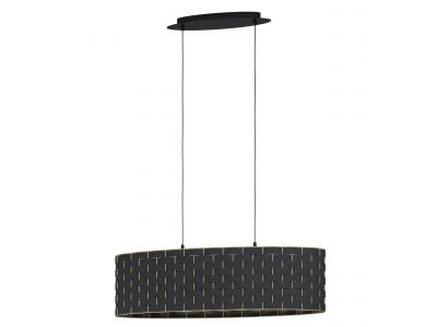 Suspension métal noir MARASALES E27 2X40W