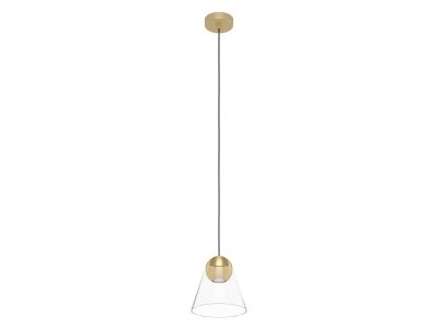 Suspension verre doré CERASELLA GU10 1X4,5W