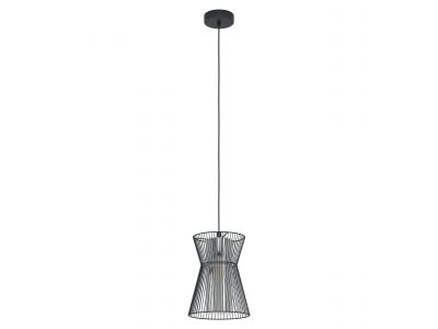 Suspension métal noir MASETA E27 1X40W