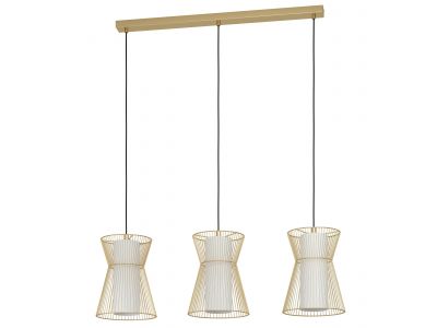 Suspension métal doré MASETA E27 3X40W