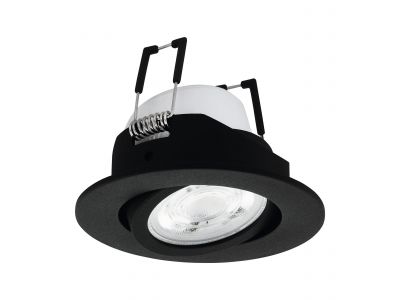 Spot à encastrer métal noir SALICETO-Z LED INT 1X4,7W