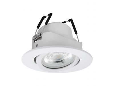 Spot à encastrer métal blanc SALICETO-Z LED INT 1X4,7W