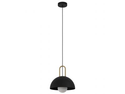 Suspension métal noir CALMANERA E27 1X40W