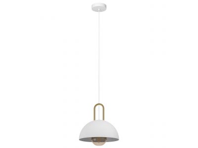 Suspension métal blanc CALMANERA E27 1X40W