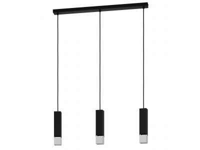 Suspension métal noir BUTRANO GU10 3X4,5W