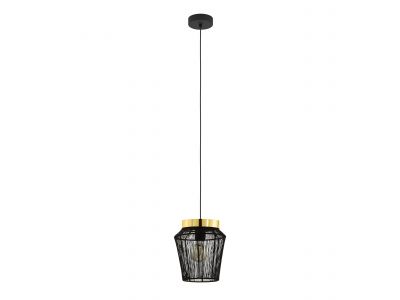 Suspension métal noir ESCANDIDOS E27 1X40W