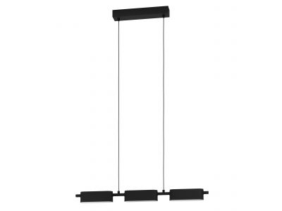 Suspension métal noir ROVIRA LED INT 3X6,7W