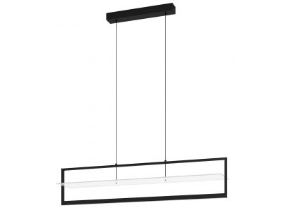 Suspension métal noir FARNETA LED INT 2X15W