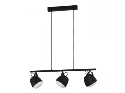 Suspension métal noir UPANEMA E27 3X28W