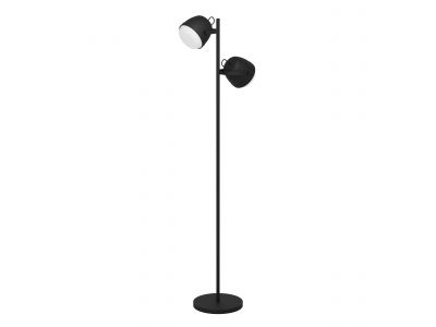 Lampadaire métal noir UPANEMA E27 2X28W