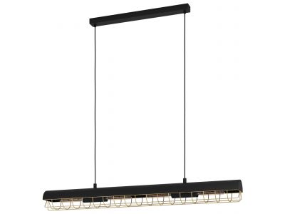 Suspension métal noir ALFONSINE E27 4X40W