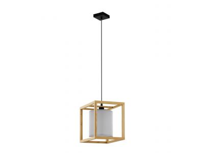 Suspension bois naturel GRANADOS E27 1X25W